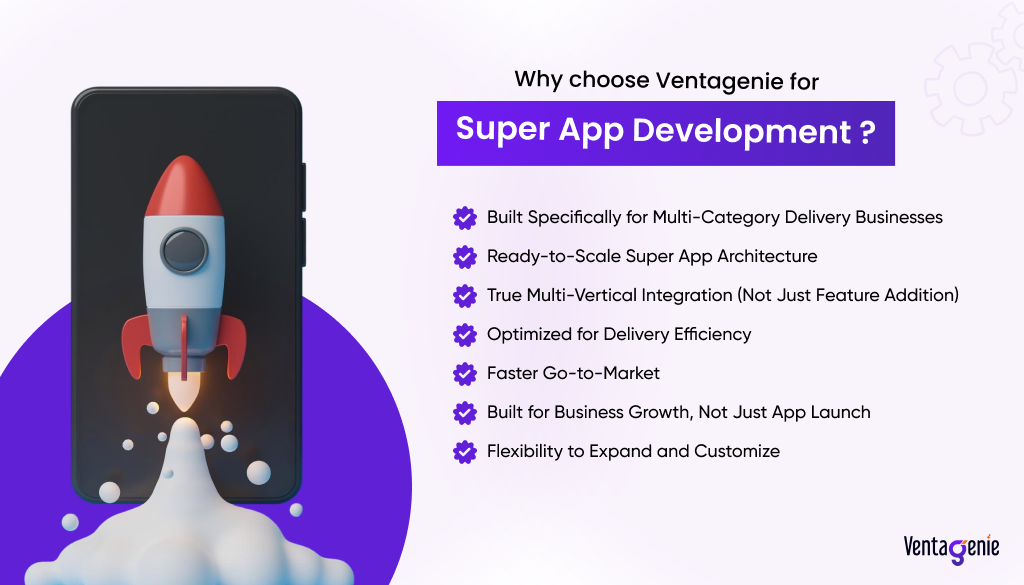 Why choose Ventagenie for Super App Development