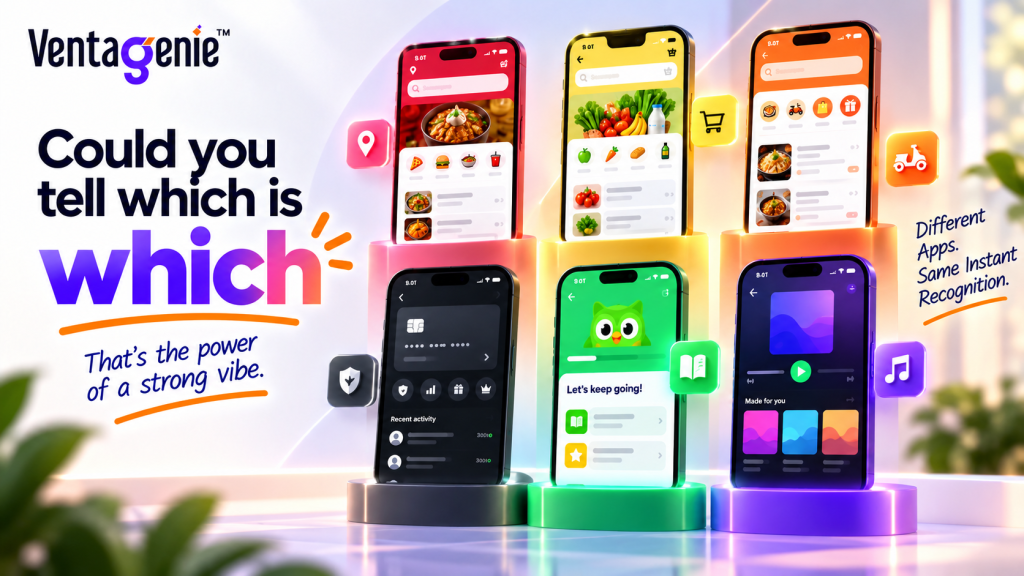 Different apps, one powerful brand vibe.