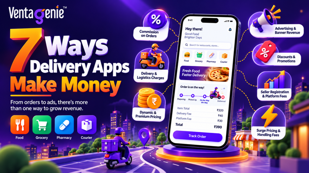 7 ways delivery apps make money through commissions, delivery fees, advertising, promotions, and pricing models.