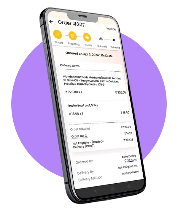 create food delivery app