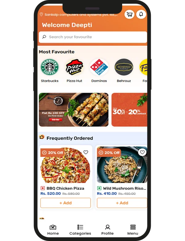 food ordering app